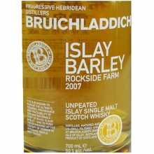 布赫拉迪艾雷島大麥2007版單一麥芽蘇格蘭威士忌 Bruichladdich Islay Barley 2007 Unpeated Single Malt Scotch Whisky 700ml