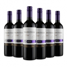 干露酒莊遠(yuǎn)山梅洛半干紅葡萄酒 Concha y Toro Frontera Merlot 750ml（木塞旋塞隨機(jī)發(fā)）