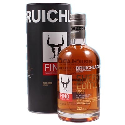 布赫拉迪17年Fino雪莉桶1992版單一麥芽蘇格蘭威士忌 Bruichladdich Fino Sherry Cask Finish 17 Year Old 1992 Single Malt Scotch Whisky 700ml