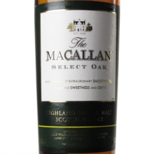 麥卡倫1824系列綠標(biāo)卓越木桶單一麥芽蘇格蘭威士忌 Macallan Select Oak Highland Single Malt Scotch Whisky 1000ml