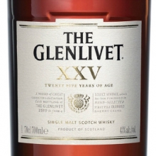 格蘭威特25年單一麥芽蘇格蘭威士忌 Glenlivet XXV 25 Years of Age Single Malt Scotch Whisky 700ml
