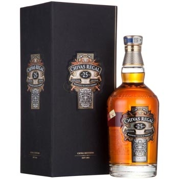 芝華士25年調(diào)和蘇格蘭威士忌 Chivas Regal Aged 25 Years Blended Scotch Whisky 700ml