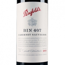 奔富酒莊BIN407干紅葡萄酒 Penfolds Bin 407 Cabernet Sauvignon 750ml（木塞旋塞隨機發(fā)）
