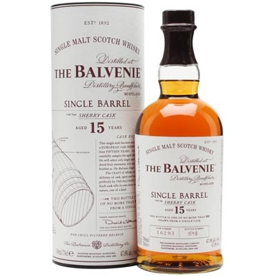 百富15年雪莉單桶單一麥芽蘇格蘭威士忌 The Balvenie Aged 15 Years Single Barrel Single Malt Scotch Whisky 700ml