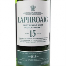 拉弗格15年限定200周年紀(jì)念版單一麥芽蘇格蘭威士忌 Laphroaig Aged 15 Years 200th Anniversary Islay Single Malt Scotch Whisky 700ml