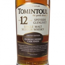 托明多爾12年雪莉桶單一麥芽蘇格蘭威士忌 Tomintoul Aged 12 Years Sherry Cask Speyside Glenlivet Single Malt Scotch Whisky 700ml