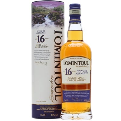 托明多爾16年單一麥芽蘇格蘭威士忌 Tomintoul Aged 16 Years Speyside Glenlivet Single Malt Scotch Whisky 700ml