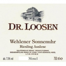 露森酒莊溫勒內(nèi)日晷園雷司令精選白葡萄酒 Dr. Loosen Wehlener Sonnenuhr Riesling Auslese 750ml