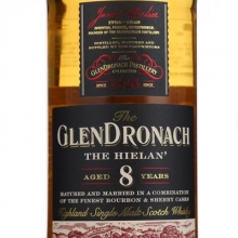 格蘭多納8年單一麥芽蘇格蘭威士忌 Glendronach Aged 8 Years The Hielan Highland Single Malt Scotch Whisky 700ml