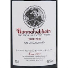布納哈本黑煙單一麥芽蘇格蘭威士忌 Bunnahabhain Toiteach Islay Single Malt Scotch Whisky 700ml