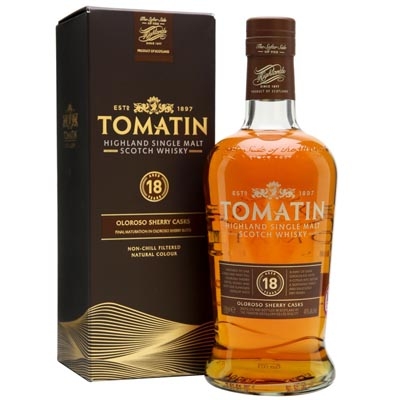 湯瑪丁18年歐羅洛索雪莉桶單一麥芽蘇格蘭威士忌 Tomatin 18YO Oloroso Sherry Cask Highland Single Malt Scotch Whisky 700ml