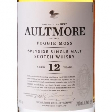 歐摩12年單一麥芽蘇格蘭威士忌 Aultmore Aged 12 Years Speyside Single Malt Scotch Whisky 700ml