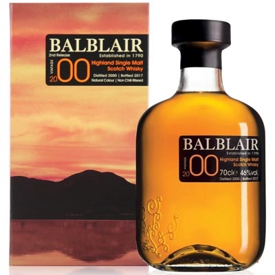 巴布萊爾2000年第二版單一麥芽蘇格蘭威士忌 Balblair Vintage 2000 2nd Release Highland Single Malt Scotch Whisky 700ml