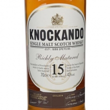 龍康得15年單一麥芽蘇格蘭威士忌 Knockando Aged 15 Years Single Malt Scotch Whisky 700ml