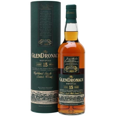 【限時(shí)特惠】格蘭多納15年復(fù)興單一麥芽蘇格蘭威士忌 Glendronach Aged 15 Years Revival Highland Single Malt Scotch Whisky 700ml