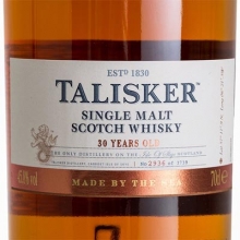 泰斯卡30年單一麥芽蘇格蘭威士忌 Talisker Aged 30 Years Single Malt Scotch Whisky 700ml