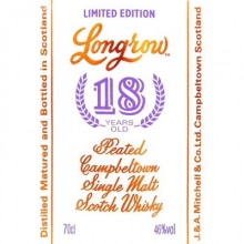 朗格羅18年單一麥芽蘇格蘭威士忌 Longrow 18 Year Old Campbeltown Single Malt Scotch Whisky 700ml