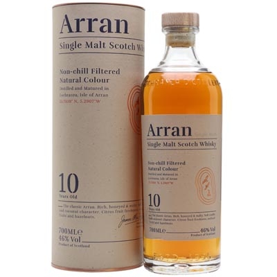 艾倫10年單一麥芽蘇格蘭威士忌 Arran Aged 10 Years Single Malt Scotch Whisky 700ml