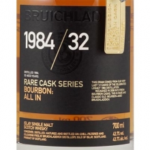 布赫拉迪1984/32年風(fēng)云決勝單一麥芽蘇格蘭威士忌 Bruichladdich Rare Cask Series 1984/32 All In Single Malt Scotch Whisky 700ml