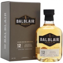 巴布萊爾12年單一麥芽蘇格蘭威士忌 Balblair 12 Year Old Highland Single Malt Scotch Whisky 700ml