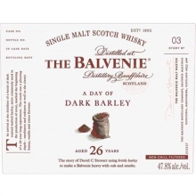 百富故事系列26年單一麥芽蘇格蘭威士忌 The Balvenie 26 Year Old A Day of Dark Barley Single Malt Scotch Whisky 700ml