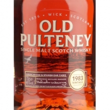富特尼1983年單一麥芽蘇格蘭威士忌 Old Pulteney 1983 Vintage Highland Single Malt Scotch Whisky 700ml