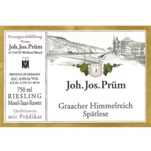 普朗酒莊格拉齊仙境園遲摘雷司令白葡萄酒 Joh. Jos. Prum Graacher Himmelreich Riesling Spatlese 750ml