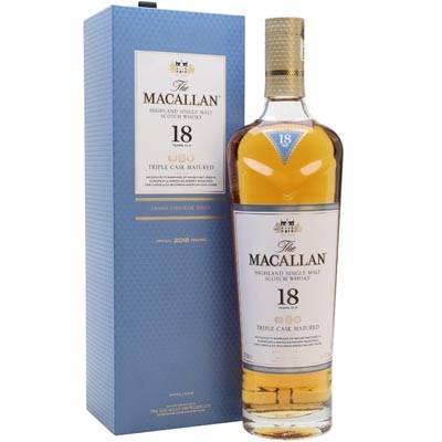 麥卡倫18年黃金三桶單一麥芽蘇格蘭威士忌 Macallan 18YO Fine Oak Triple Cask Matured Highland Single Malt Scotch Whisky 700ml