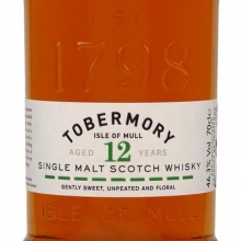 托本莫瑞12年單一麥芽蘇格蘭威士忌 Tobermory Aged 12 Years Single Malt Scotch Whisky 700ml