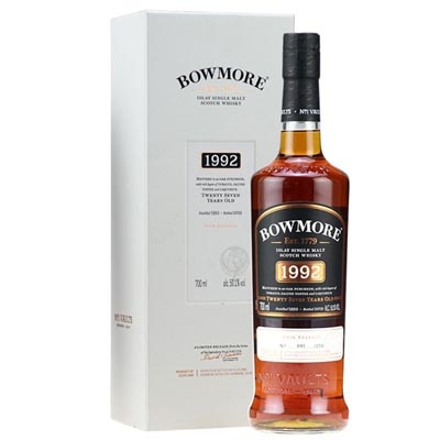 波摩27年1992單桶單一麥芽蘇格蘭威士忌 Bowmore Aged 27 Years 1992 Single Cask Release Single Malt Scotch Whisky 700ml