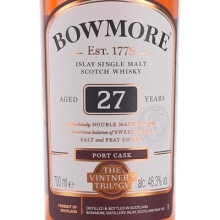 波摩酒莊三部曲第三部27年波特桶單一麥芽蘇格蘭威士忌 Bowmore 27 Year Old Port Cask The Vintner
