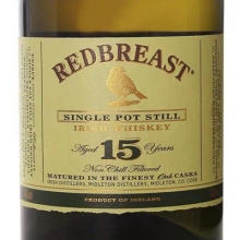 知更鳥(niǎo)15年單一壺式蒸餾愛(ài)爾蘭威士忌 Redbreast 15 Year Old Single Pot Still Irish Whiskey 700ml