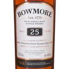 波摩25年單一麥芽蘇格蘭威士忌 Bowmore 25 Year Old Single Malt Scotch Whisky 700ml