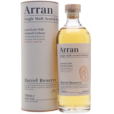 艾倫波本桶臻選單一麥芽蘇格蘭威士忌 Arran Barrel Reserve Single Malt Scotch Whisky 700ml