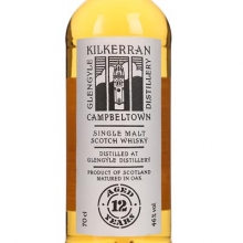 可藍(lán)12年單一麥芽蘇格蘭威士忌 Kilkerran 12 Year Old Campbeltown Single Malt Scotch Whisky 700ml（新舊包裝隨機(jī)發(fā)貨）