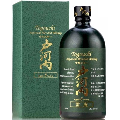 戶河內(nèi)8年日本調(diào)和威士忌 Togouchi 8 Years Old Blended Japanese Whisky 700ml