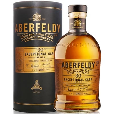 艾柏迪典藏系列30年限量版單一麥芽蘇格蘭威士忌 Aberfeldy Exceptional Cask Aged 30 Years Single Highland Malt Scotch Whisky 700ml