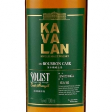 噶瑪蘭經(jīng)典獨(dú)奏波本桶原酒單一麥芽威士忌 Kavalan Solist ex-Bourbon Cask Strength Single Malt Whisky 700ml