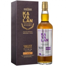 噶瑪蘭經(jīng)典獨(dú)奏煙熏泥煤原酒單一麥芽威士忌 Kavalan Solist Peated Cask Strength Single Malt Whisky 700ml