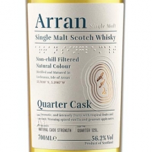 艾倫四分之一桶原酒單一麥芽蘇格蘭威士忌 Arran Quarter Cask Strength Single Malt Scotch Whisky 700ml