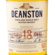 汀思圖18年單一麥芽蘇格蘭威士忌 Deanston Aged 18 Years Highland Single Malt Scotch Whisky 700ml