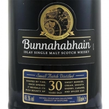 布納哈本30年單一麥芽蘇格蘭威士忌 Bunnahabhain 30 Year Old Islay Single Malt Scotch Whisky 700ml