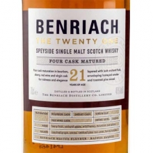 本利亞克21年單一麥芽蘇格蘭威士忌 Benriach 21 Year Old Speyside Single Malt Scotch Whisky 700ml