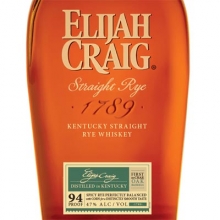 愛(ài)利加黑麥威士忌 Elijah Craig Straight Rye Kentucky Straight Rye Whiskey 750ml