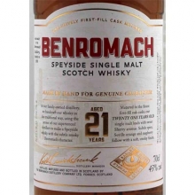 本諾曼克21年單一麥芽蘇格蘭威士忌 Benromach 21 Year Old Speyside Single Malt Scotch Whisky 700ml