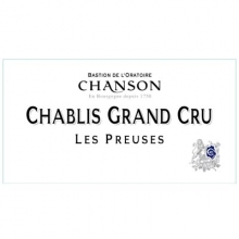 香頌酒莊夏布利普爾斯特級園干白葡萄酒 Chanson Pere Fils Chablis Les Preuses Grand Cru 750ml