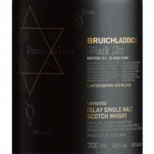布赫拉迪星圖10.1版單一麥芽蘇格蘭威士忌 Bruichladdich Black Art 10.1 29 Year Old Unpeated Islay Single Malt Scotch Whisky 700ml
