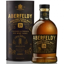 艾柏迪18年羅蒂丘紅酒桶單一麥芽蘇格蘭威士忌 Aberfeldy 18 Year Old Red Wine Cask Finish Single Malt Scotch Whisky 700ml