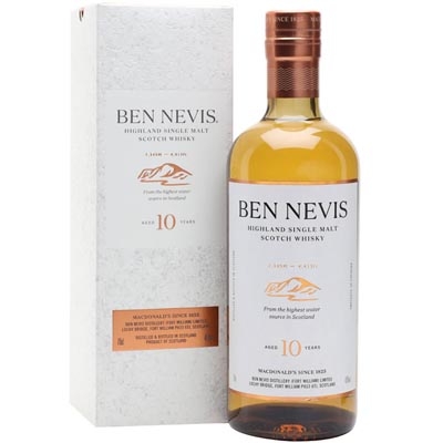 本尼維斯10年單一麥芽蘇格蘭威士忌 Ben Nevis Aged 10 Years Highland Single Malt Scotch Whisky 700ml