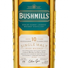 布什米爾10年單一麥芽愛爾蘭威士忌 Bushmills Aged 10 Years Single Malt  Irish Whiskey 700ml（新舊包裝隨機發(fā)貨）